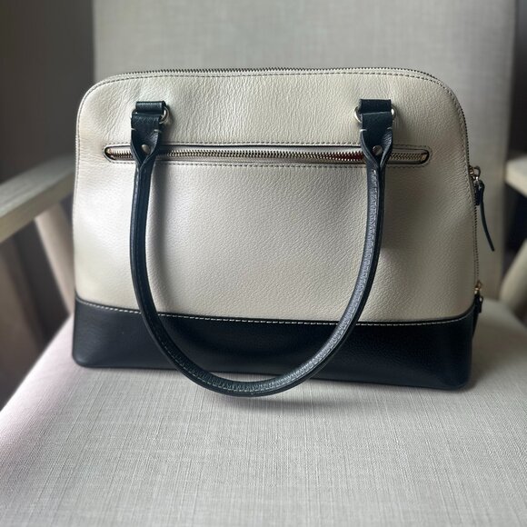 Kate Spade Rachelle Berkeley Lane Tote Large Handbag Cream & Black - Picture 3 of 10